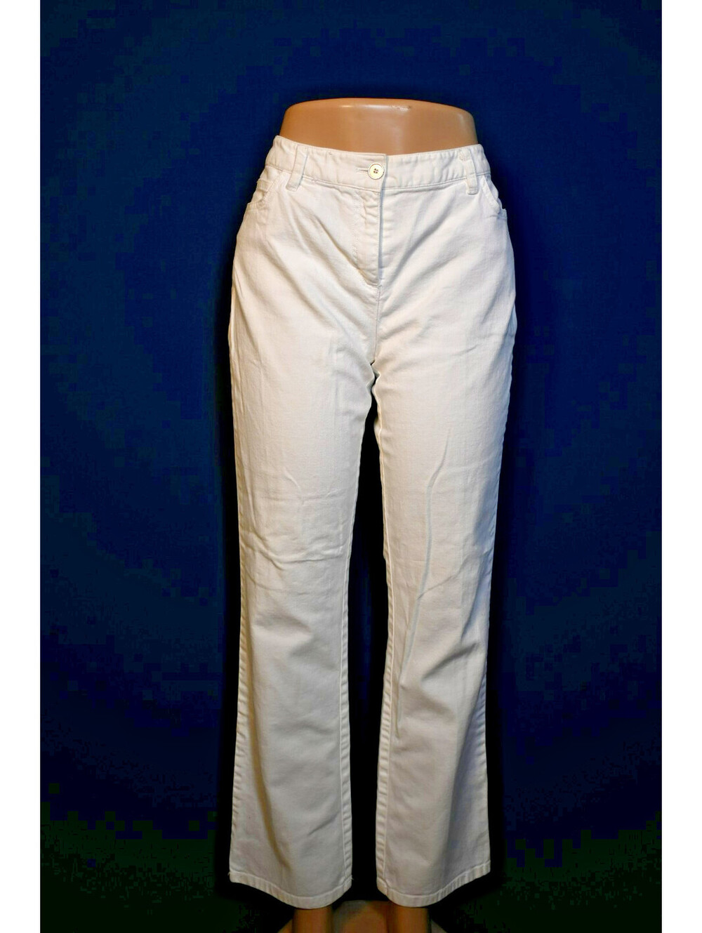 Chaus Off White Denim Pants Size 12 Straight Casual jeans